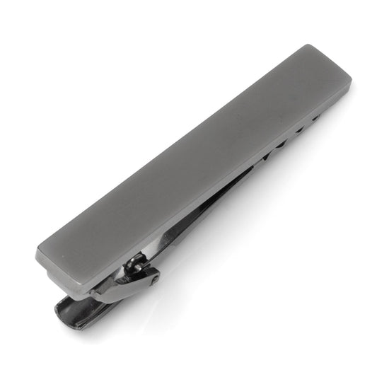 Stainless Steel Gunmetal Engravable Tie Clip