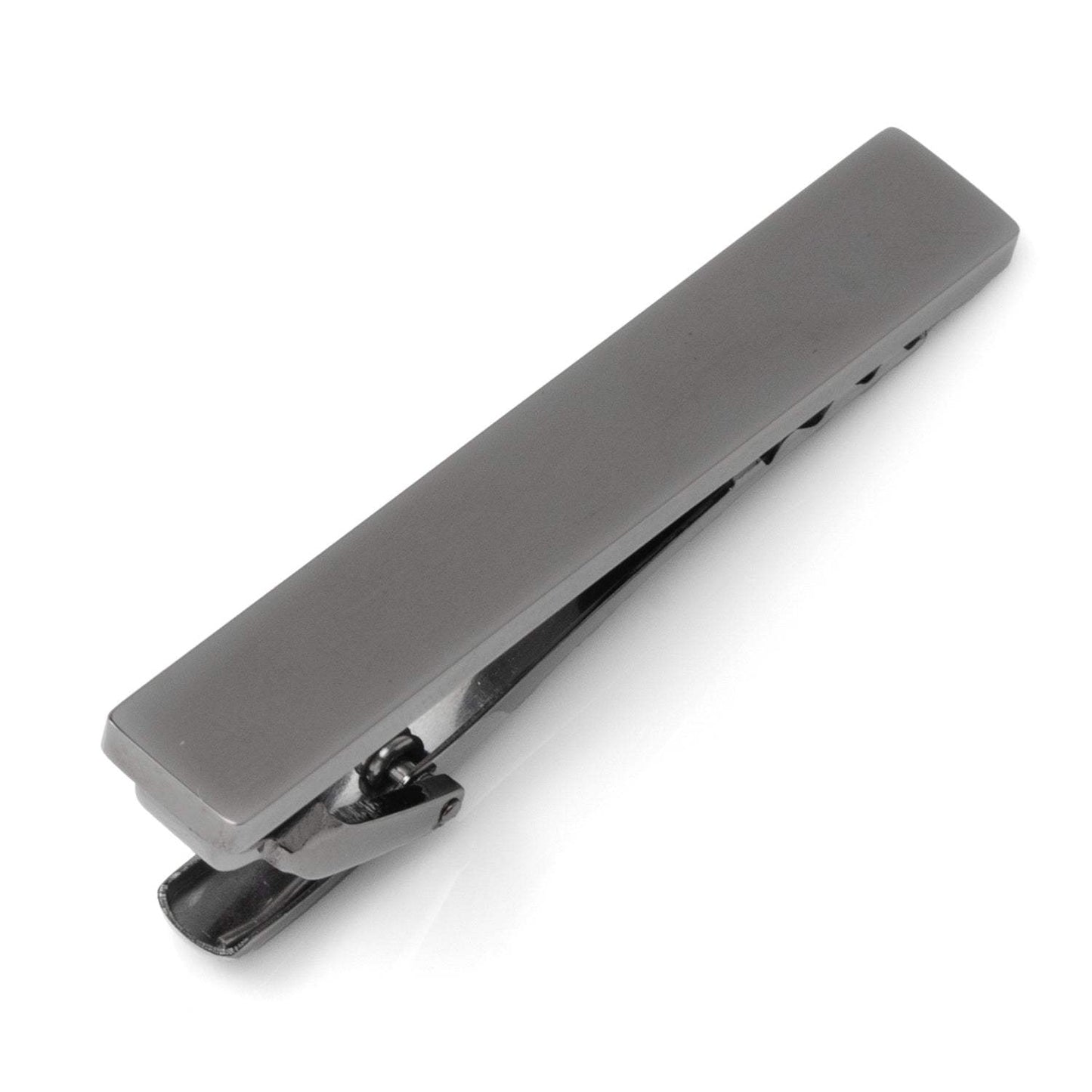 Stainless Steel Gunmetal Engravable Tie Clip - Cufflinks.com - Flyclothing LLC