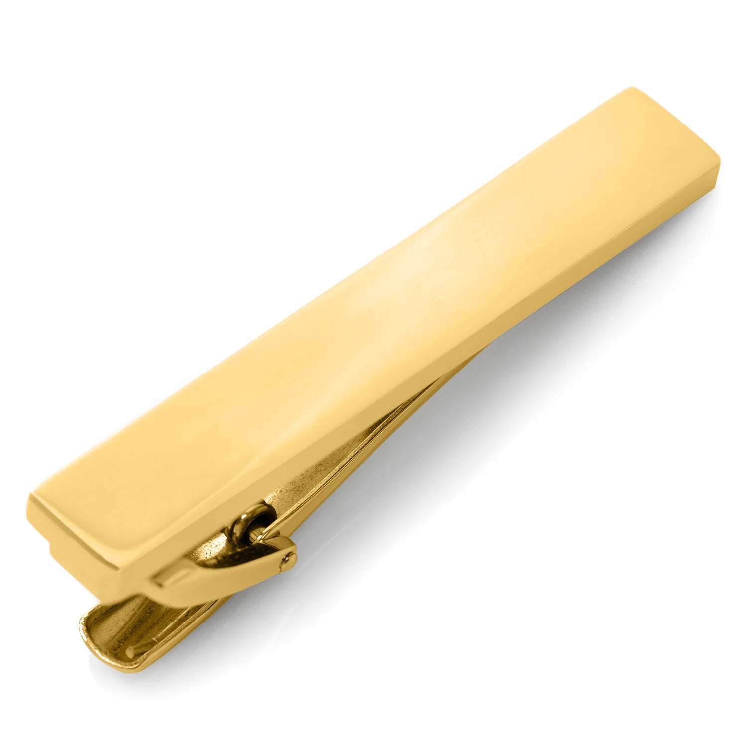 Gold Stainless Steel Engravable Tie Clip - Cufflinks.com - Flyclothing LLC