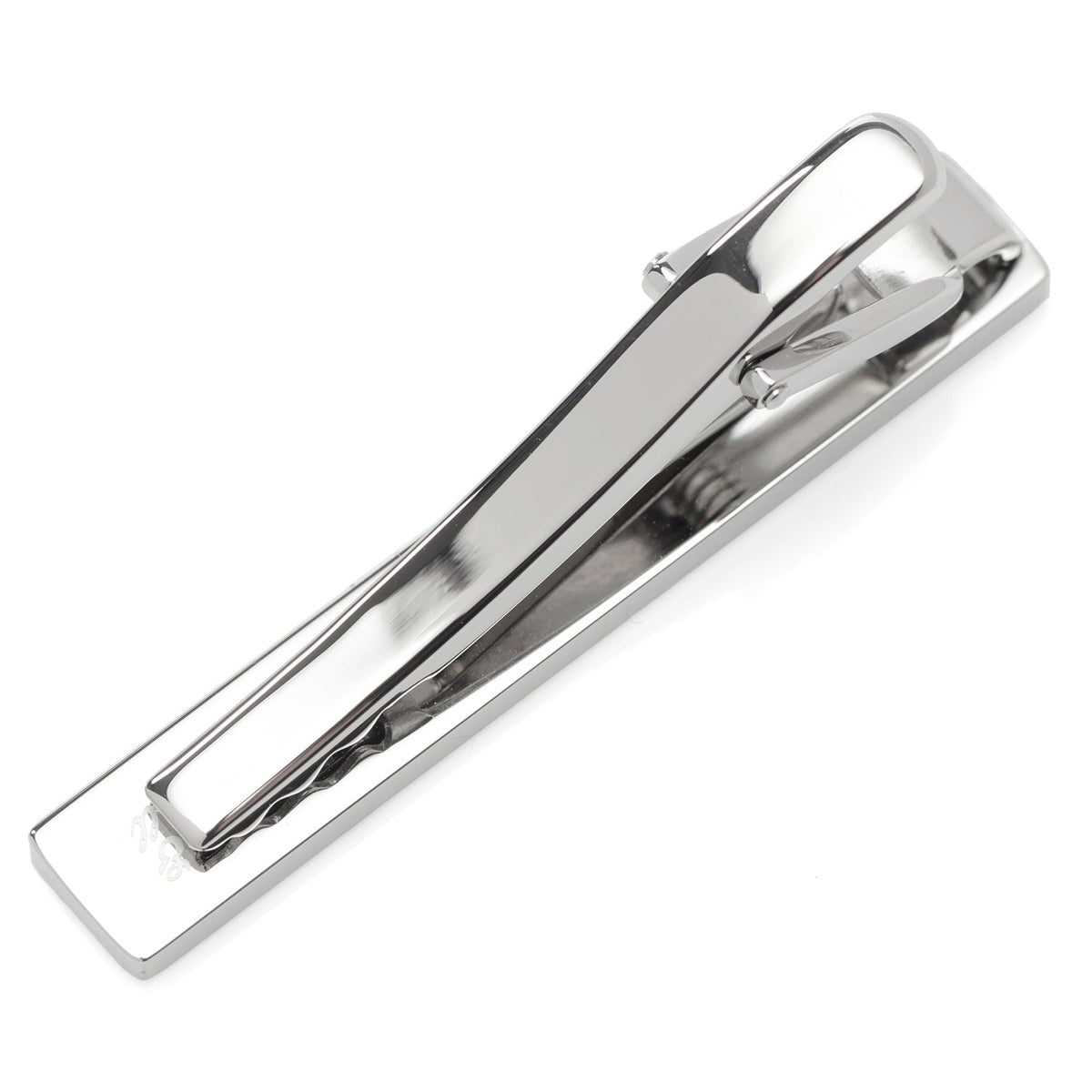 Silver Stainless Steel Engravable Tie Clip - Cufflinks.com - Flyclothing LLC