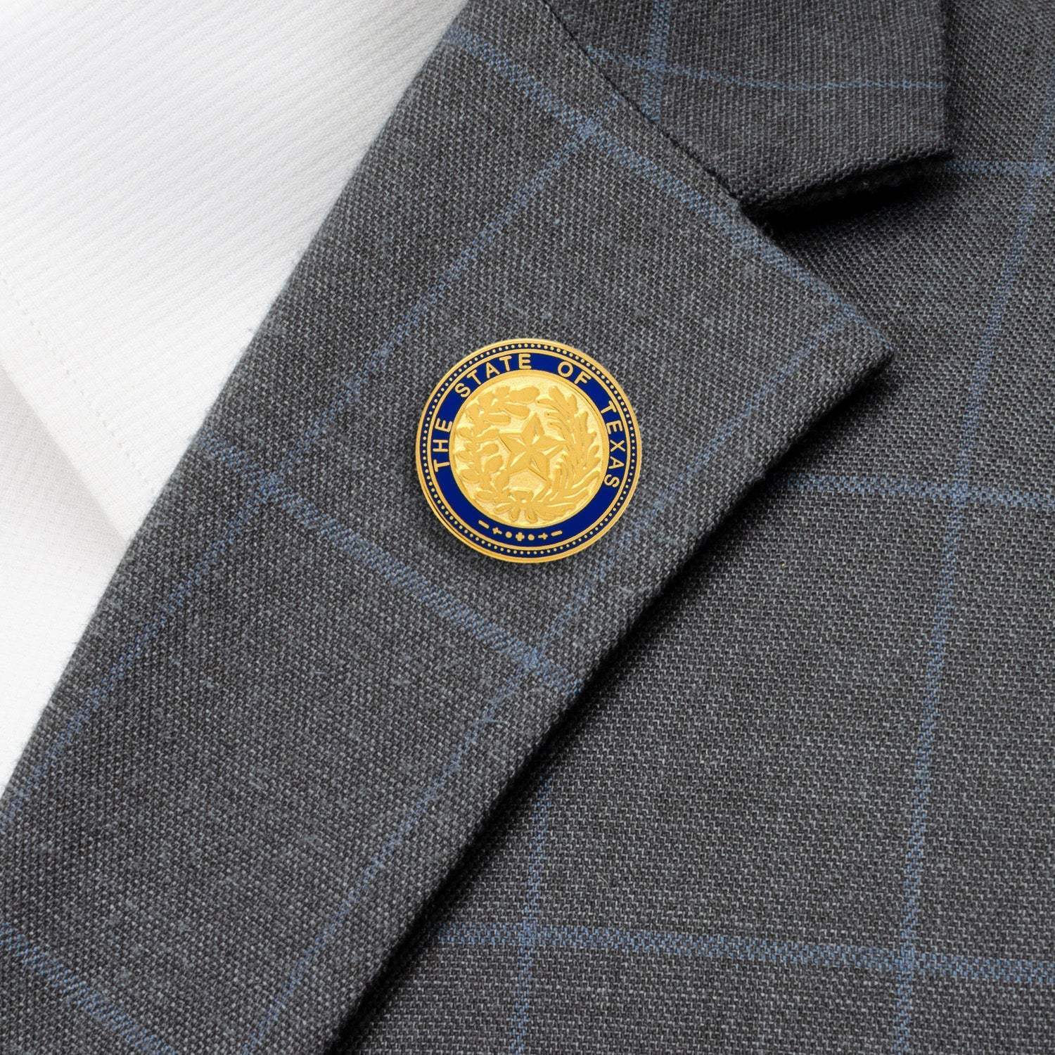 State of Texas Seal Lapel Pin - Cufflinks.com - Flyclothing LLC