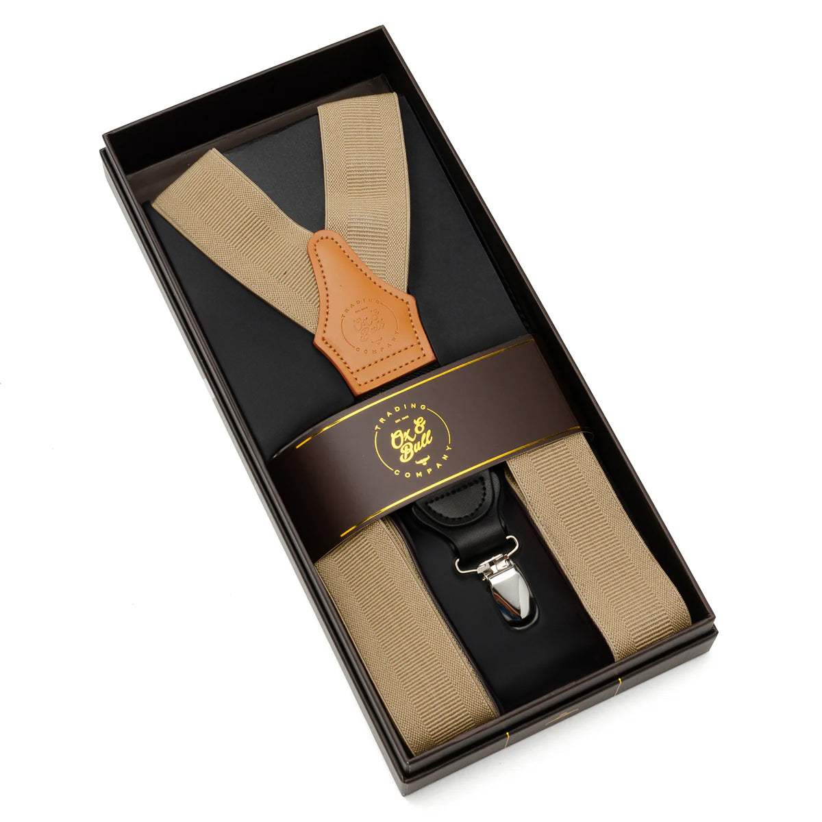 Tan Convertible Suspenders - Cufflinks.com - Flyclothing LLC
