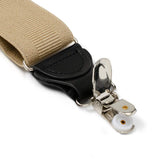 Tan Convertible Suspenders - Cufflinks.com - Flyclothing LLC