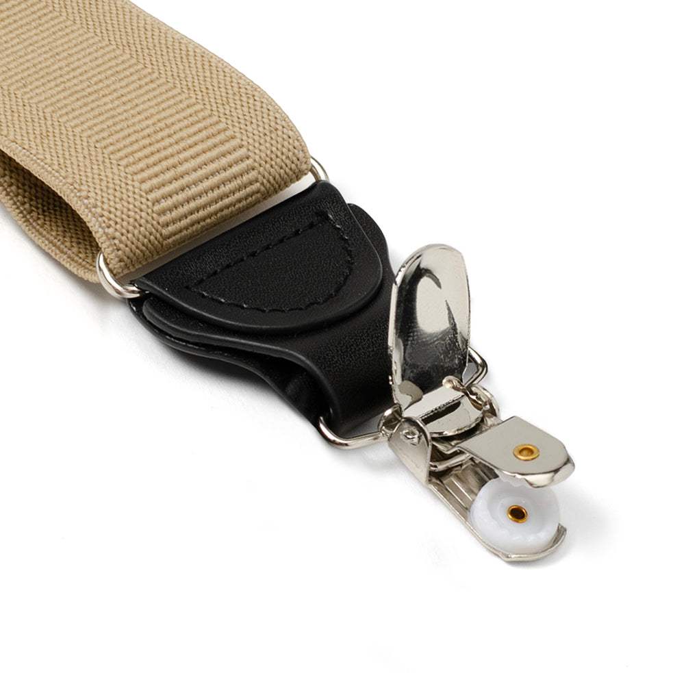 Tan Convertible Suspenders - Cufflinks.com - Flyclothing LLC