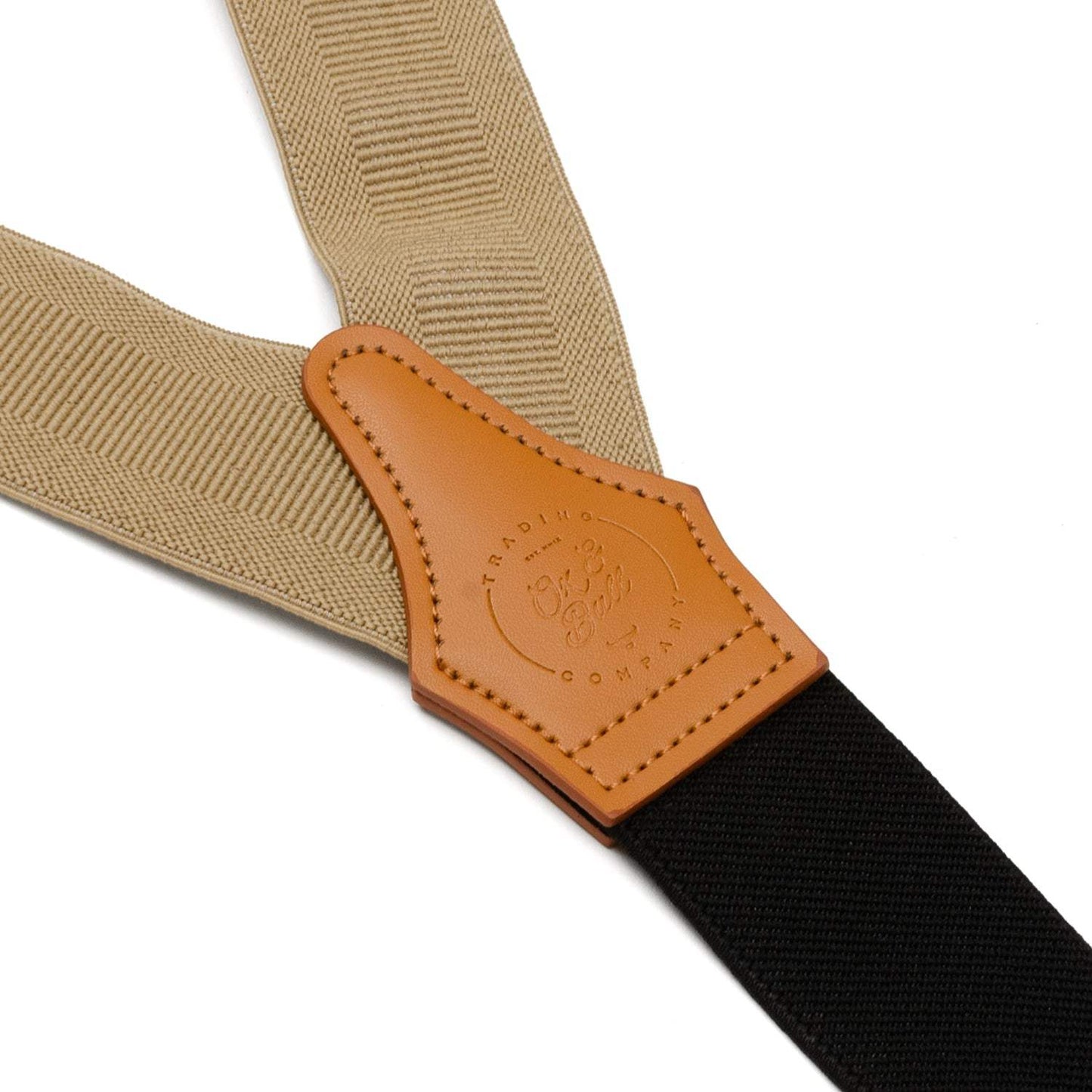 Tan Convertible Suspenders - Cufflinks.com - Flyclothing LLC
