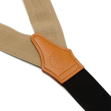 Tan Convertible Suspenders - Cufflinks.com - Flyclothing LLC