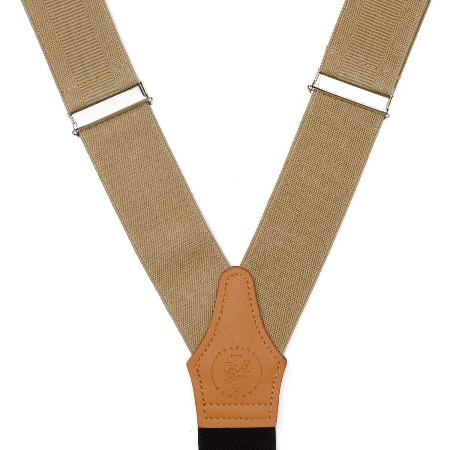 Tan Convertible Suspenders - Cufflinks.com - Flyclothing LLC
