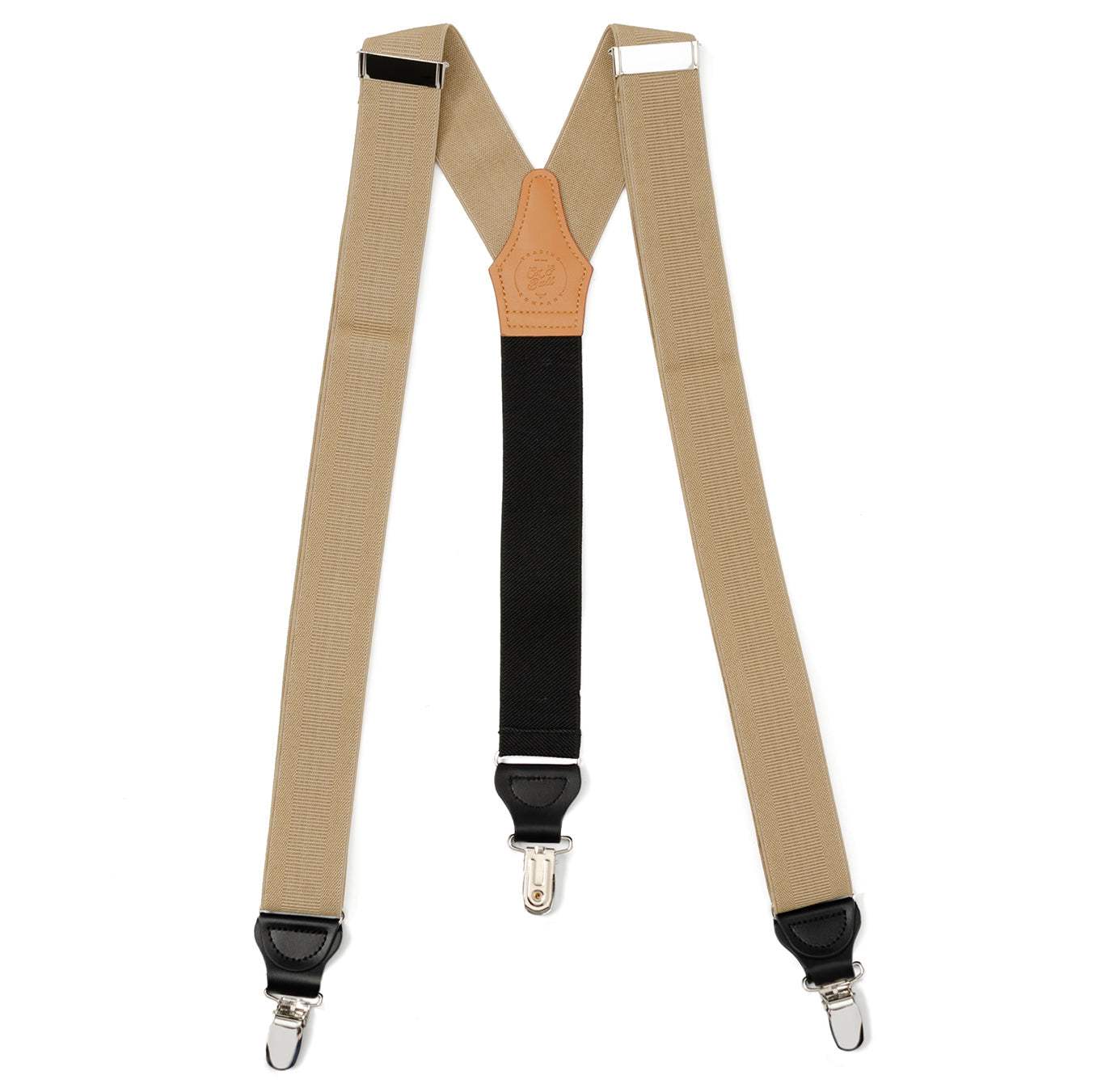 Tan Convertible Suspenders - Cufflinks.com - Flyclothing LLC