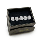 Sterling Silver Tartan Plaid 5-Studs - Cufflinks.com - Flyclothing LLC