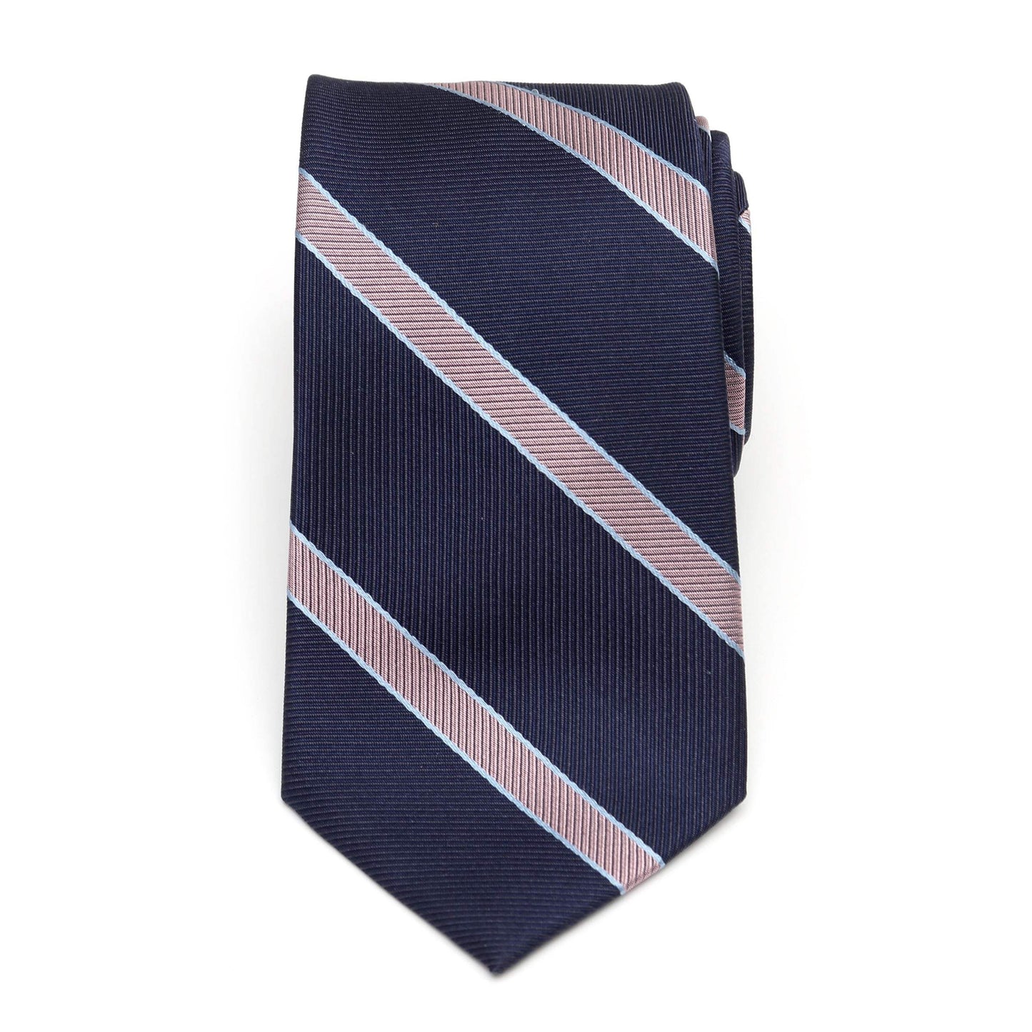 The Travis Tie (Navy Pink Stripe Men's Tie) - Cufflinks.com - Flyclothing LLC
