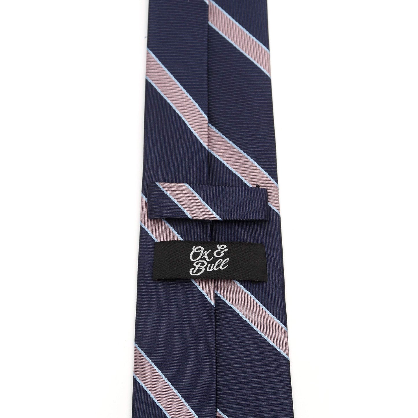 The Travis Tie (Navy Pink Stripe Men's Tie) - Cufflinks.com - Flyclothing LLC