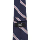 The Travis Tie (Navy Pink Stripe Men's Tie) - Cufflinks.com - Flyclothing LLC
