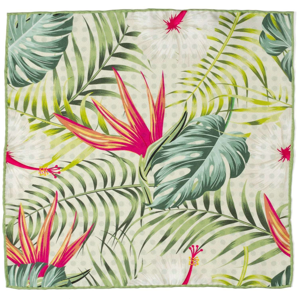 Tropical Leaf Multi Pocket Square - Cufflinks.com - Flyclothing LLC