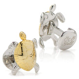 Turtle Movement 3D Cufflinks - Cufflinks.com - Flyclothing LLC