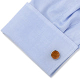 Stainless Steel Wood Cufflinks - Cufflinks.com - Flyclothing LLC