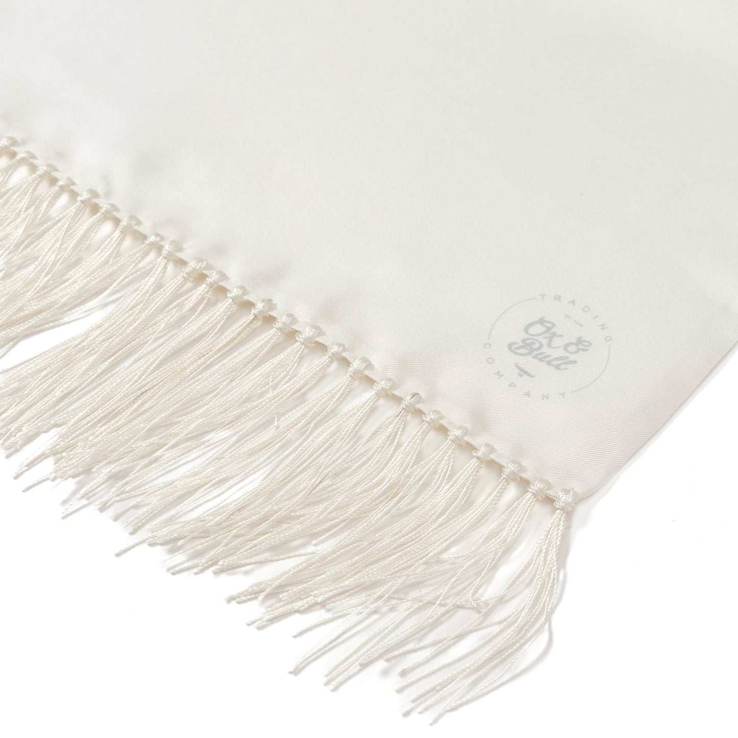 White Silk Tuxedo Scarf - Cufflinks.com - Flyclothing LLC