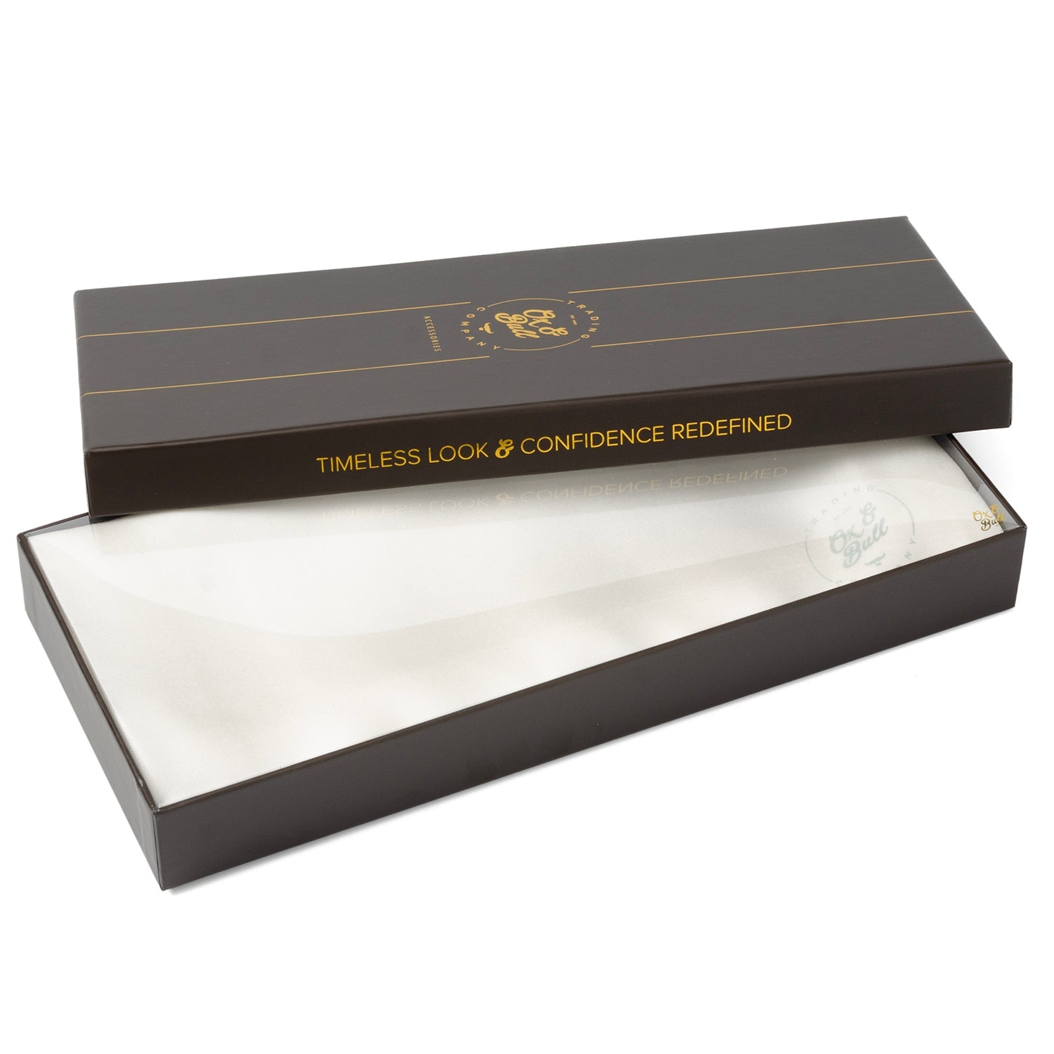 White Silk Tuxedo Scarf - Cufflinks.com - Flyclothing LLC