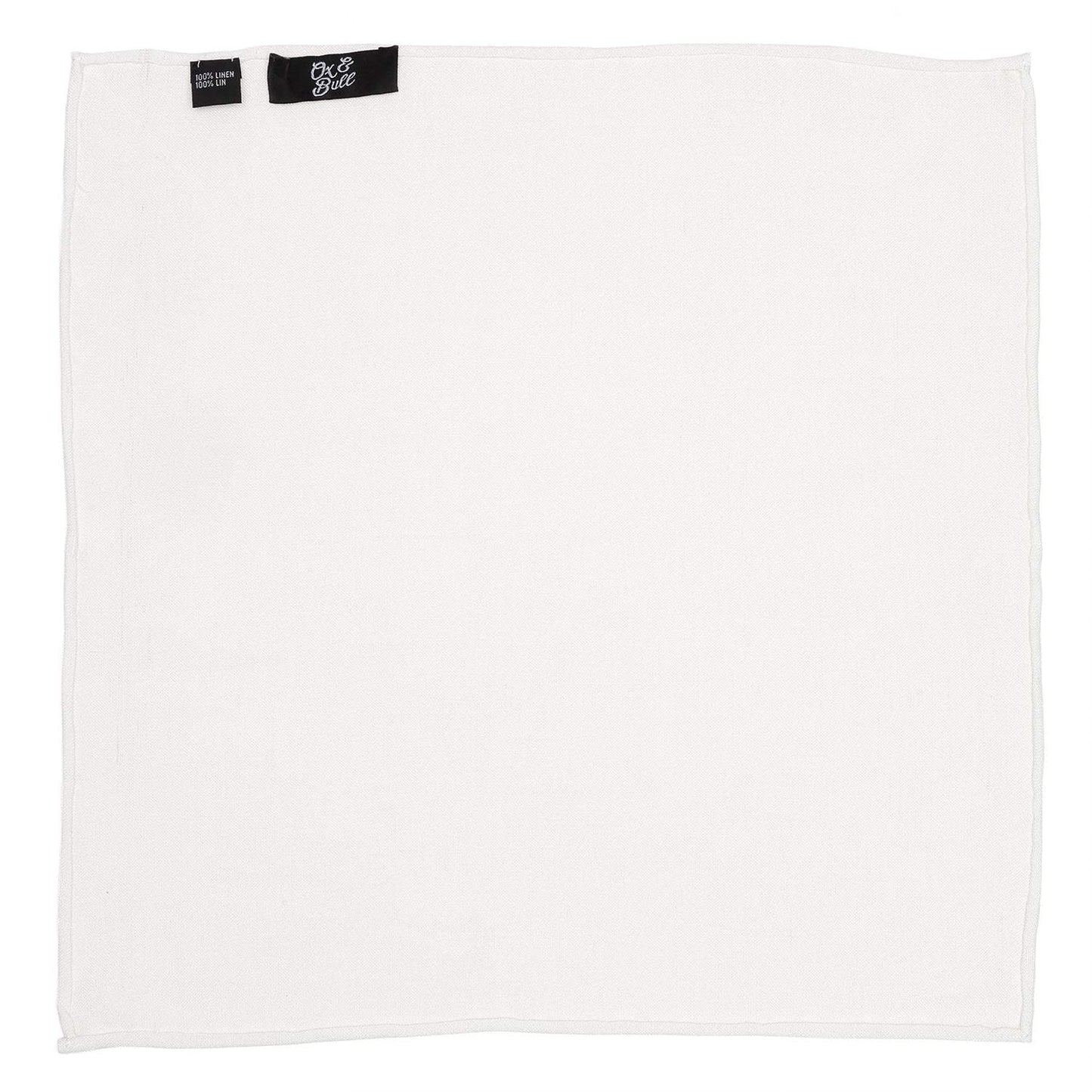 Cream Linen Pocket Square - Cufflinks.com - Flyclothing LLC
