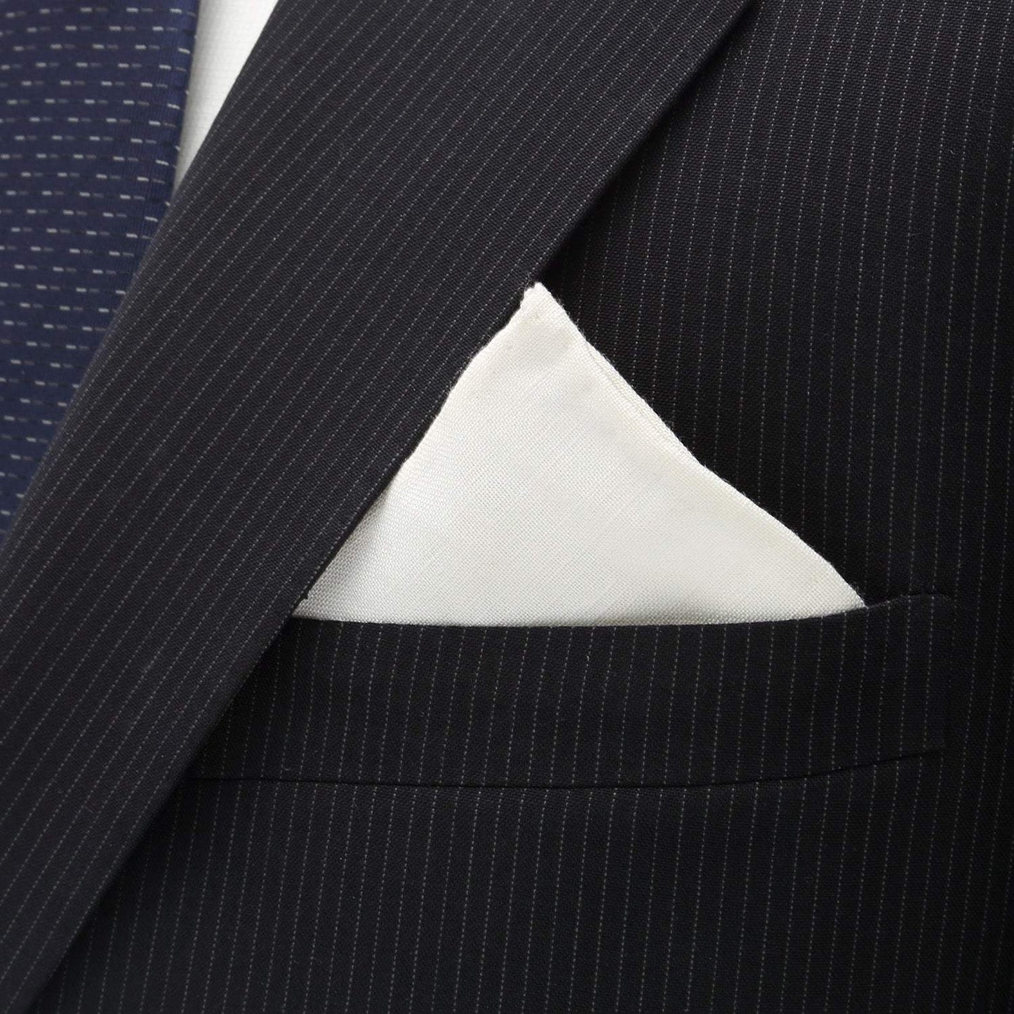 Cream Linen Pocket Square - Cufflinks.com - Flyclothing LLC