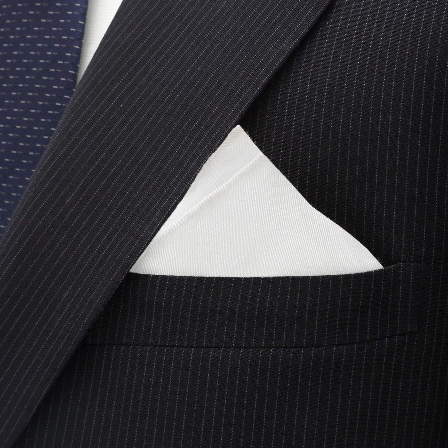 White Silk Pocket Square - Cufflinks.com - Flyclothing LLC