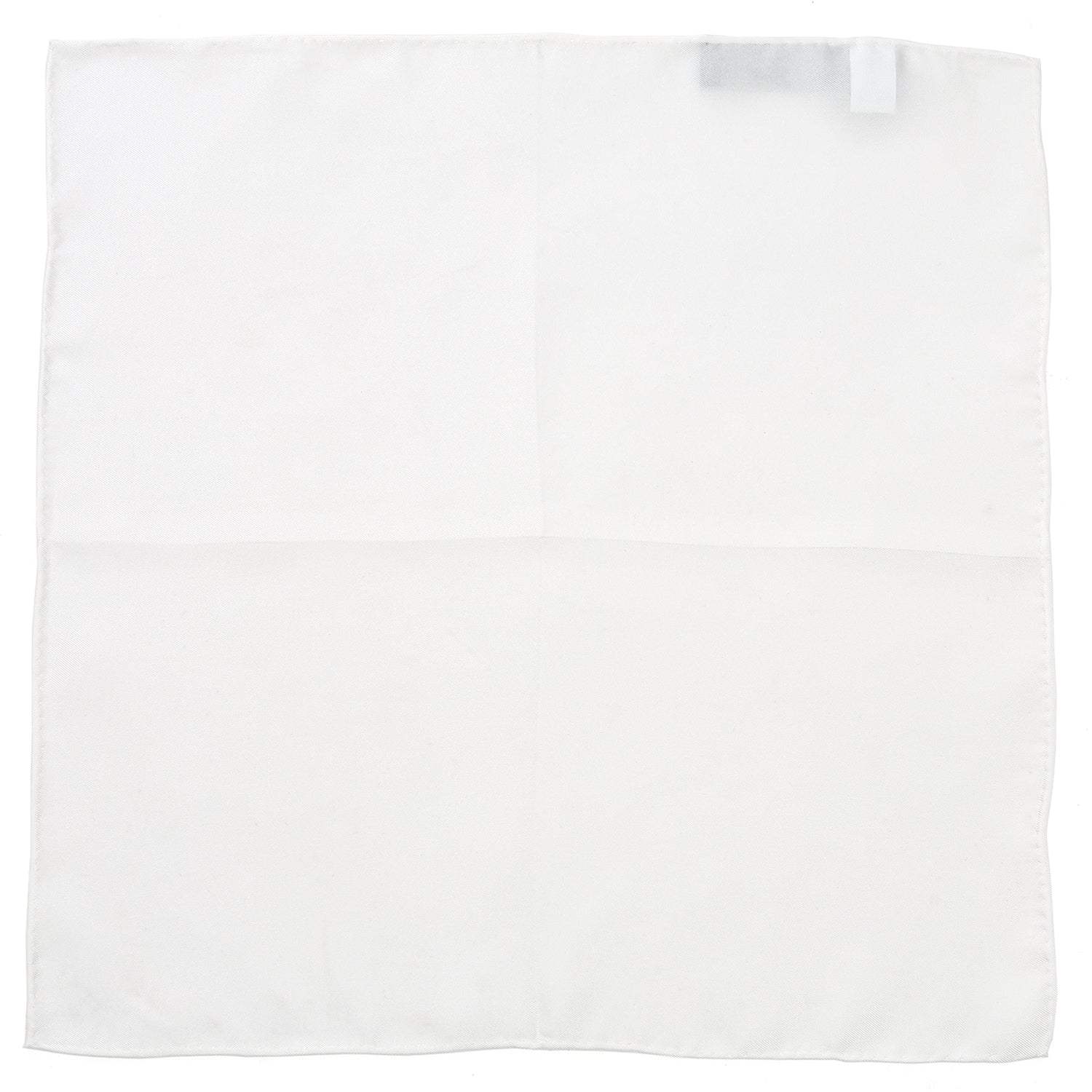 White Silk Pocket Square - Cufflinks.com - Flyclothing LLC