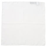White Silk Pocket Square