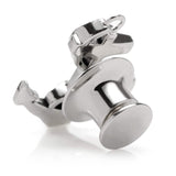 Anchor Sterling Silver 3D Lapel Pin - Cufflinks.com - Flyclothing LLC