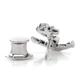 Anchor Sterling Silver 3D Lapel Pin - Cufflinks.com - Flyclothing LLC