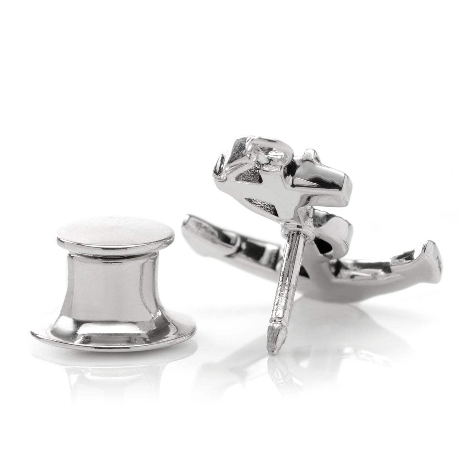 Anchor Sterling Silver 3D Lapel Pin - Cufflinks.com - Flyclothing LLC
