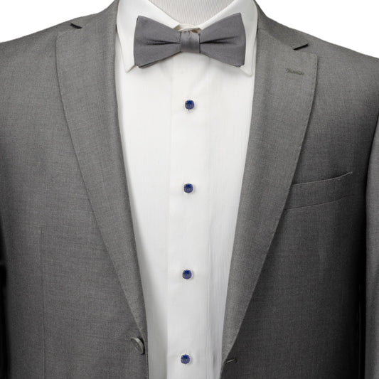 Sterling Silver Classic Formal Lapis 5-Stud Set