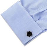 Sterling Silver Classic Formal Onyx Cufflinks - Cufflinks.com - Flyclothing LLC