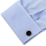 Sterling Silver Classic Formal Onyx 5-Stud Set - Cufflinks.com - Flyclothing LLC