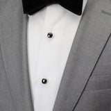 Sterling Silver Classic Formal Black Onyx 5-Studs - Cufflinks.com - Flyclothing LLC