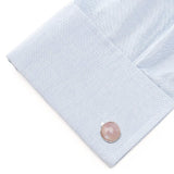 Sterling Silver Classic Formal Pink Mother of Pearl 5-Stud Set - Cufflinks.com - Flyclothing LLC