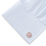 Sterling Silver Classic Formal Pink Mother of Pearl 5-Stud Set