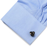 Sterling Silver Black Knot Cufflinks - Cufflinks.com - Flyclothing LLC