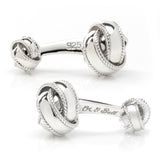 Sterling Silver Braided Knot Cufflinks