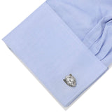 Sterling Silver Lion Head Cufflinks - Cufflinks.com - Flyclothing LLC