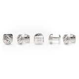 Modern Knot Sterling Silver 5-Studs