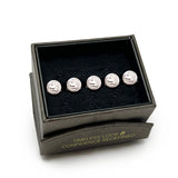 Modern Knot Sterling Silver 5-Studs - Cufflinks.com - Flyclothing LLC