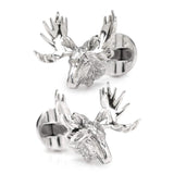Antique Sterling Silver Moose Cufflinks - Cufflinks.com - Flyclothing LLC