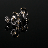 Sterling Silver with 14K Vermeil Gold Viking Helmet 3D Cufflinks - Cufflinks.com - Flyclothing LLC