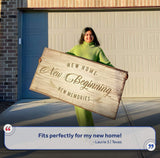 New Home, New Beginning Sign - Tailored Canvases - Flyclothing LLC