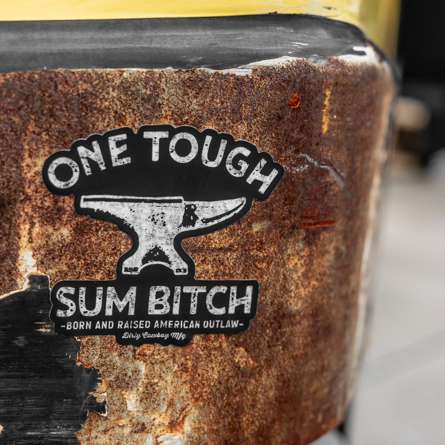 One Tough Sum Anvil Decal - DIRTY COWBOY USA - Flyclothing LLC