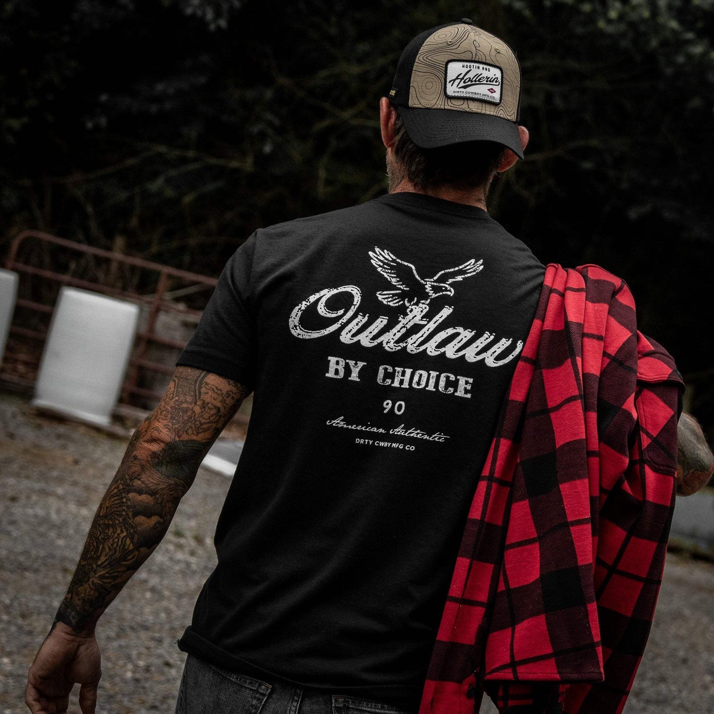 Outlaw By Choice Men's T-Shirt - DIRTY COWBOY USA - Flyclothing LLC