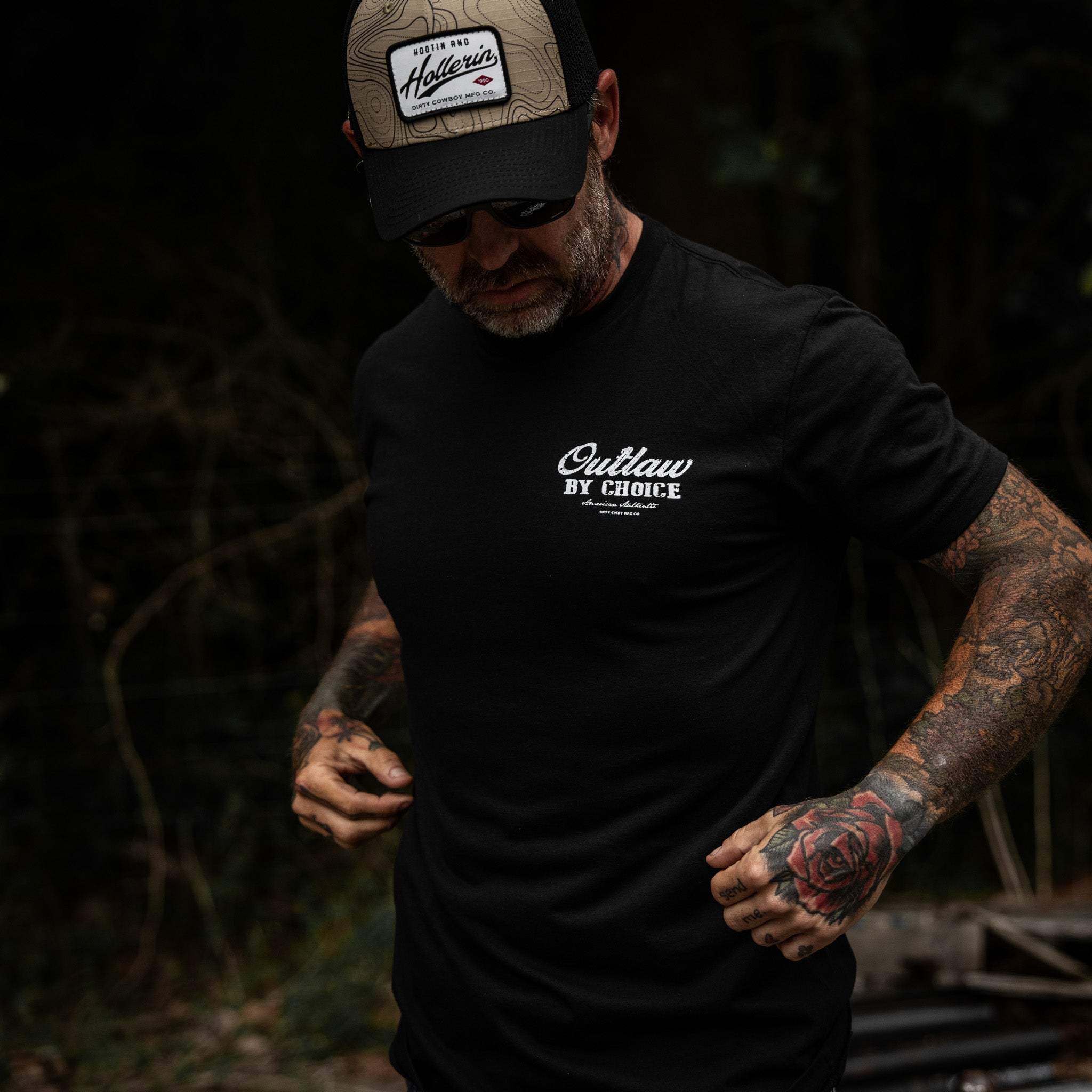 Outlaw By Choice Men's T-Shirt - DIRTY COWBOY USA - Flyclothing LLC