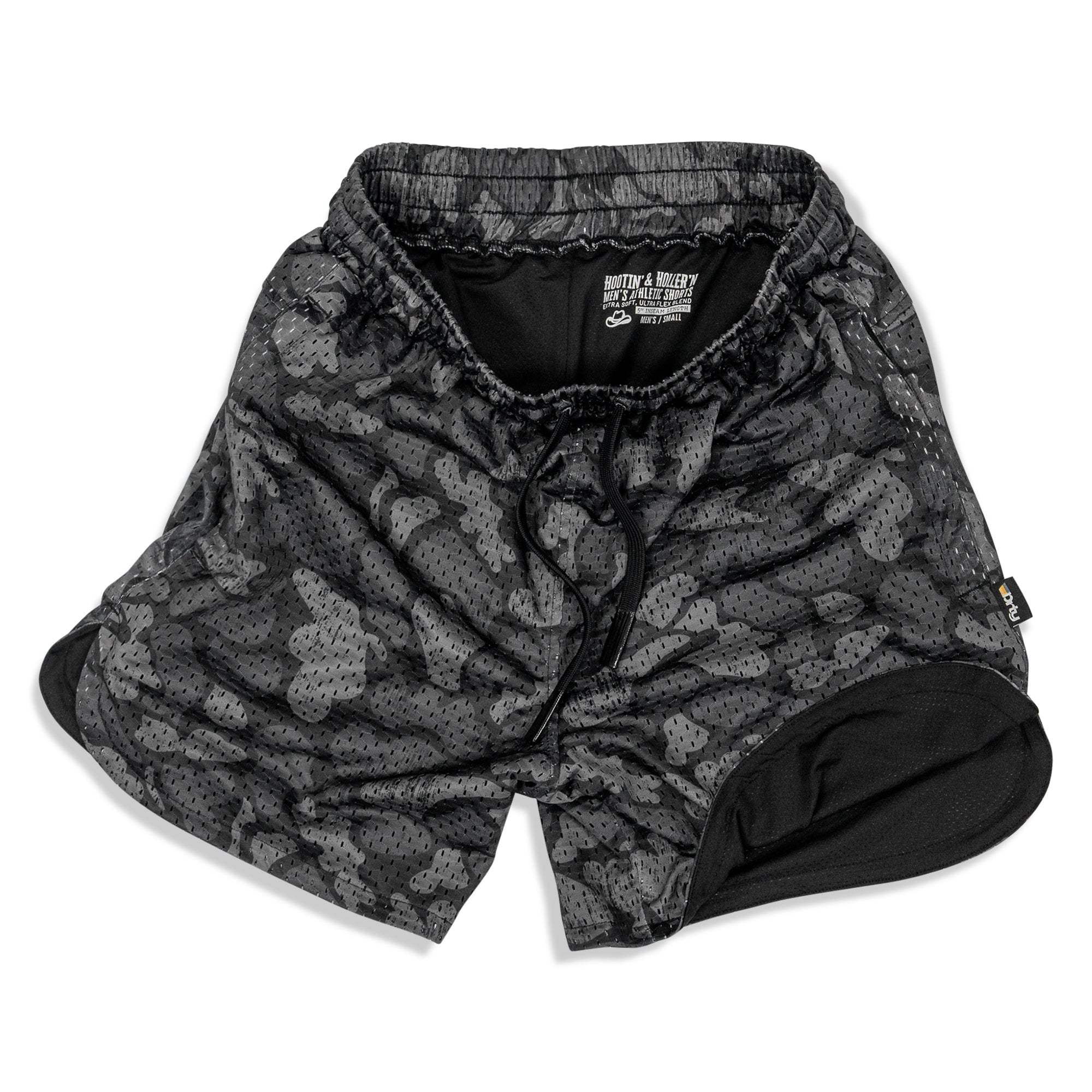 Men’s Double-Layer Mesh Training Shorts — 5" Inseam - DIRTY COWBOY USA - Flyclothing LLC