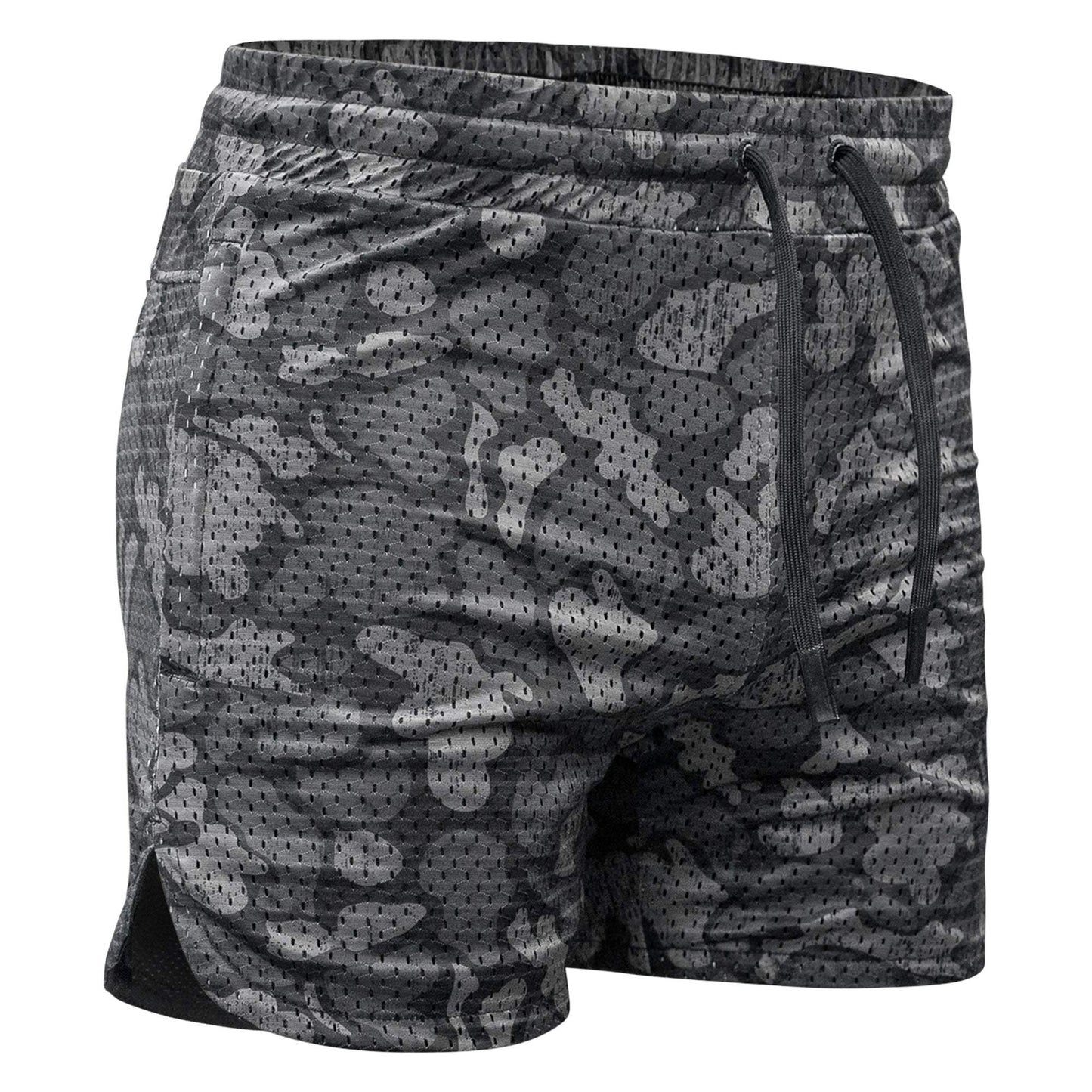 Men’s Double-Layer Mesh Training Shorts — 5" Inseam - DIRTY COWBOY USA - Flyclothing LLC