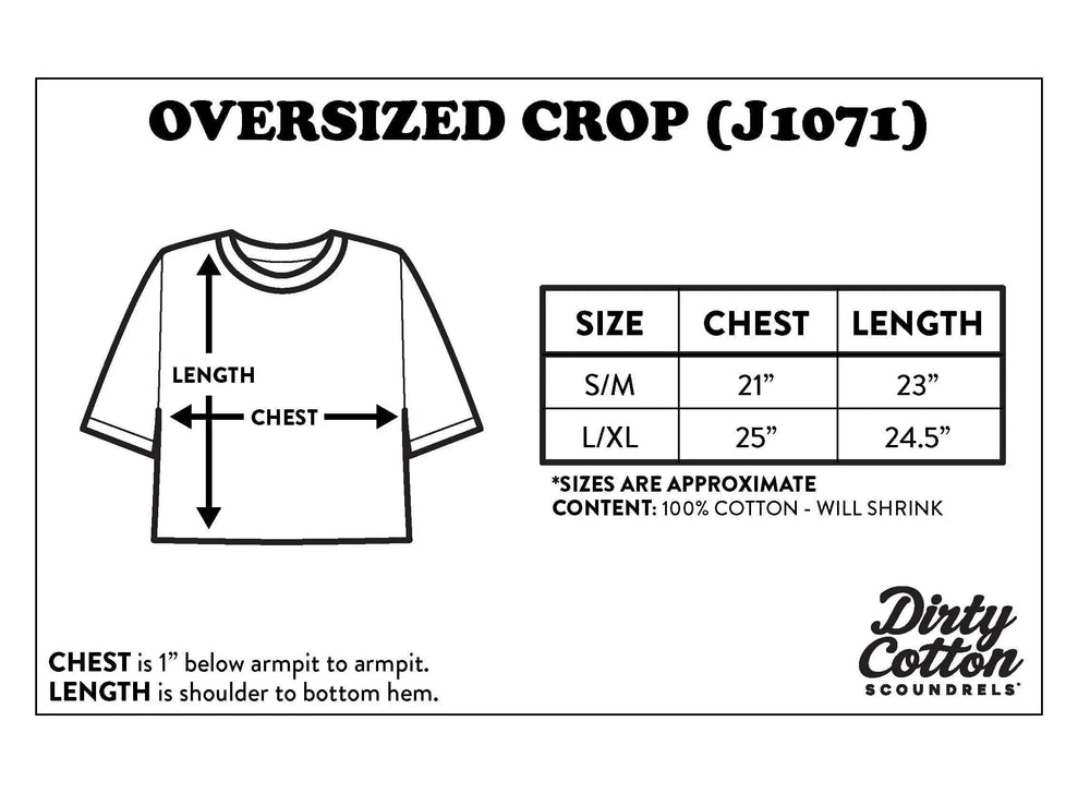 Queen Lovely Logo Oversize Crop Top - Queen - Flyclothing LLC