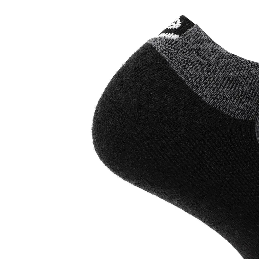 3 Pack Obsidian - Run Ankle Midweight Merino Wool Sock - GRIP6 - Flyclothing LLC